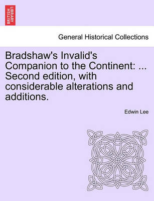 Book cover for Bradshaw's Invalid's Companion to the Continent