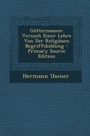 Cover of Gotternamen