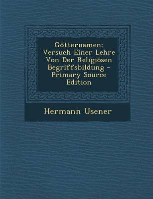 Book cover for Gotternamen