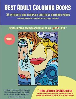 Cover of Best Adult Coloring Books (36 intricate and complex abstract coloring pages)