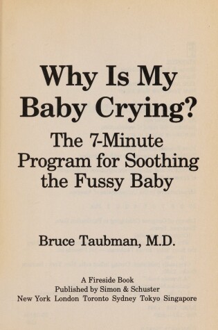 Cover of Why is My Baby Crying?