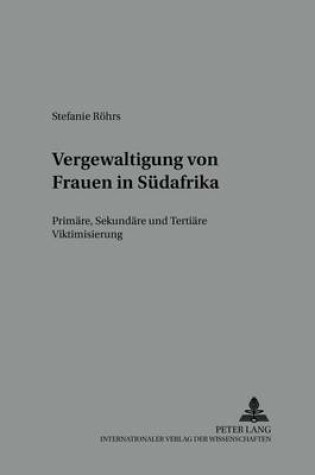 Cover of Vergewaltigung Von Frauen in Suedafrika