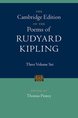 Book cover for The Cambridge Edition of the Poems of Rudyard Kipling 3 Volume Hardback Set