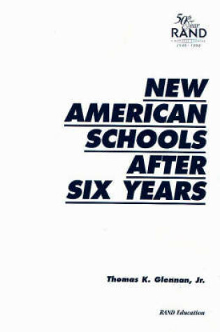 Cover of New American Schools After Six Years
