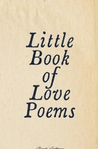 Cover of Little Book Of Love Poems