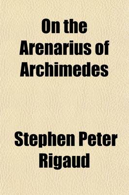 Book cover for On the Arenarius of Archimedes