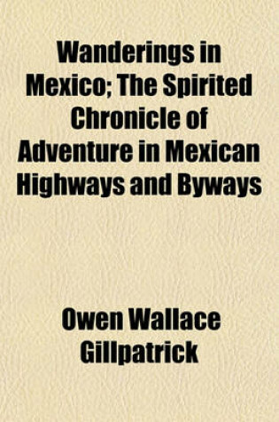 Cover of Wanderings in Mexico; The Spirited Chronicle of Adventure in Mexican Highways and Byways