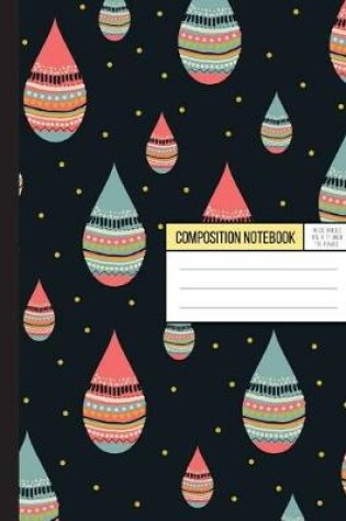 Cover of Raindrop Mix Color, Pastel Tone - Wild Ruled Paper