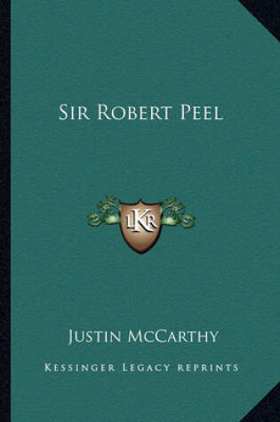 Cover of Sir Robert Peel