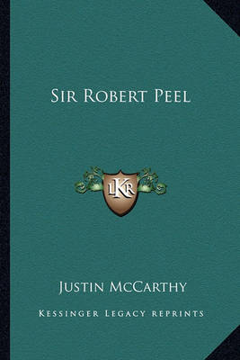 Book cover for Sir Robert Peel