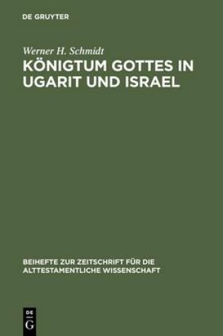 Cover of Königtum Gottes in Ugarit und Israel