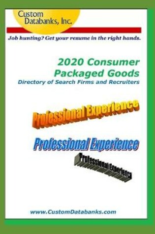 Cover of 2020 Consumer Packaged Goods Directory of Search Firms and Recruiters