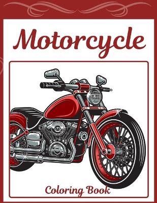 Cover of Motorcycle Coloring Book