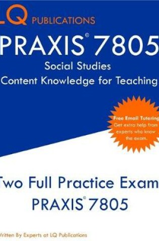 Cover of PRAXIS 7805 Social Studies Content Knowledge for Teaching