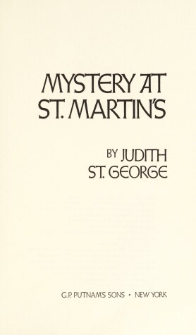 Book cover for Mystery at St. Martin's