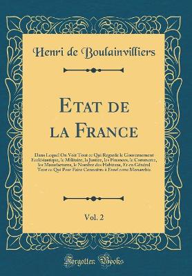 Book cover for Etat de la France, Vol. 2