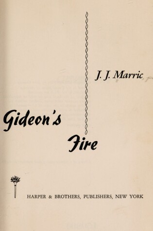 Cover of Gideon's Fire