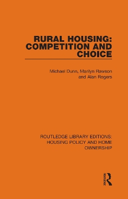 Cover of Rural Housing: Competition and Choice