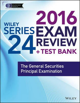 Book cover for Wiley Series 24 Exam Review 2016 + Test Bank