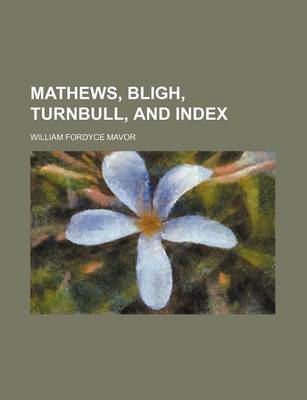 Book cover for Mathews, Bligh, Turnbull, and Index