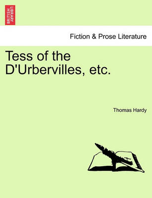 Book cover for Tess of the D'Urbervilles, Etc.