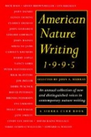 Cover of American Nature Writing