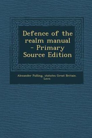 Cover of Defence of the Realm Manual