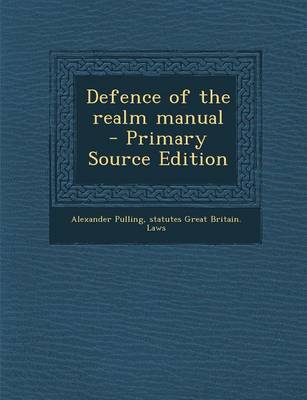 Book cover for Defence of the Realm Manual