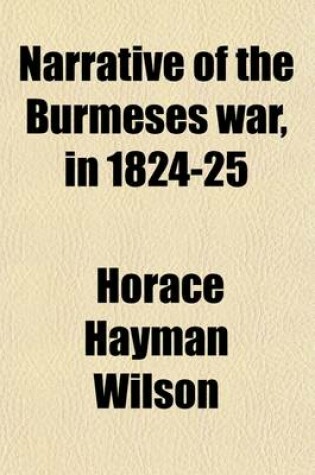 Cover of Narrative of the Burmeses War, in 1824-25