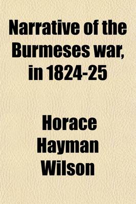 Book cover for Narrative of the Burmeses War, in 1824-25