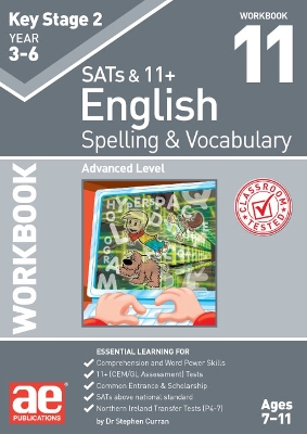 Book cover for KS2 Spelling & Vocabulary Workbook 11