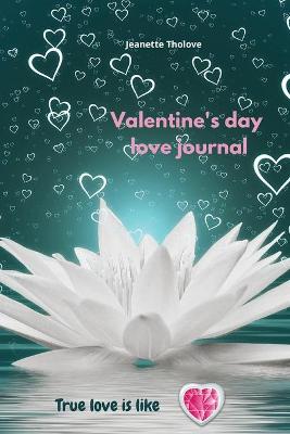 Book cover for Valentine's day love journal