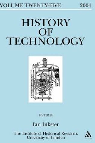 Cover of History of Technology Volume 25