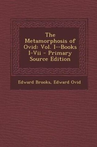 Cover of The Metamorphosis of Ovid