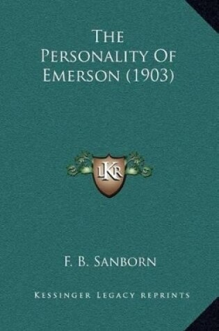 Cover of The Personality of Emerson (1903)