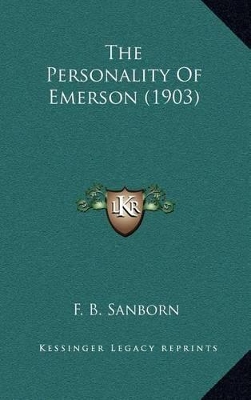 Book cover for The Personality of Emerson (1903)