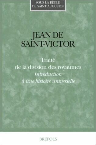 Cover of Jean de Saint-Victor. Traite de La Division Des Royaumes