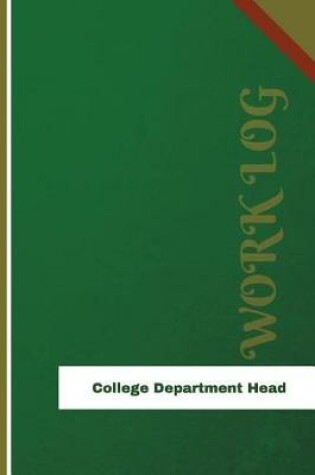 Cover of College Department Head Work Log