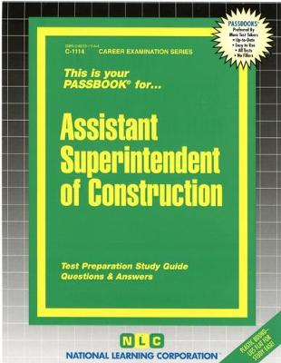 Book cover for Assistant Superintendent of Construction