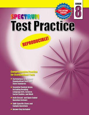 Cover of Test Practice, Grade 8