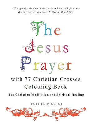 Book cover for The Jesus Prayer with 77 Christian Crosses Colouring Book