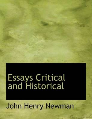 Book cover for Essays Critical and Historical