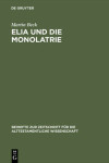 Book cover for Elia Und Die Monolatrie