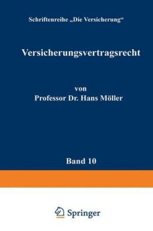 Cover of Versicherungsvertragsrecht