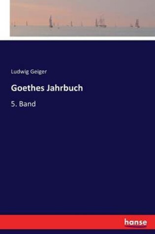 Cover of Goethes Jahrbuch