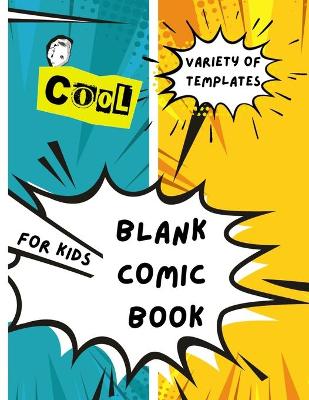 Book cover for Blank comic template for kids