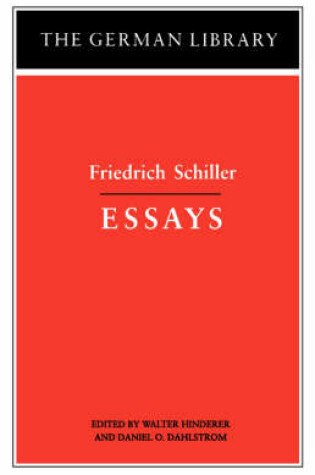 Cover of Essays: Friedrich Schiller