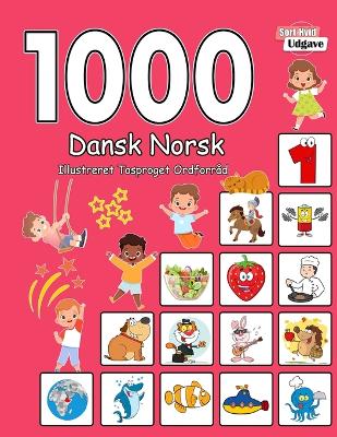 Book cover for 1000 Dansk Norsk Illustreret Tosproget Ordforråd (Sort-Hvid Udgave)