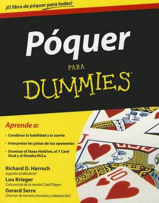 Book cover for Poquer Para Dummies