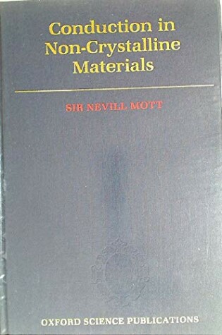 Cover of Conduction in Non-crystalline Materials